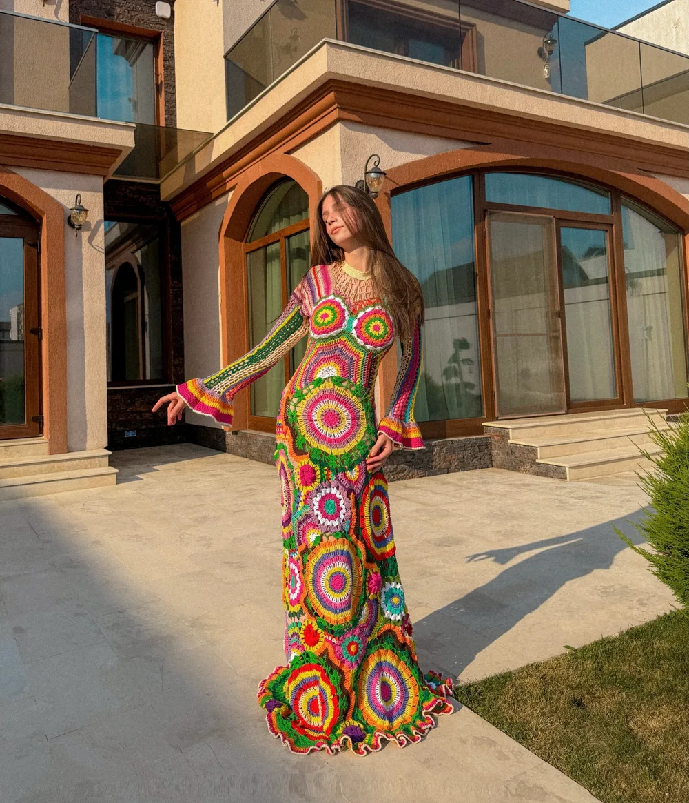 Kalui Rainbow long dress