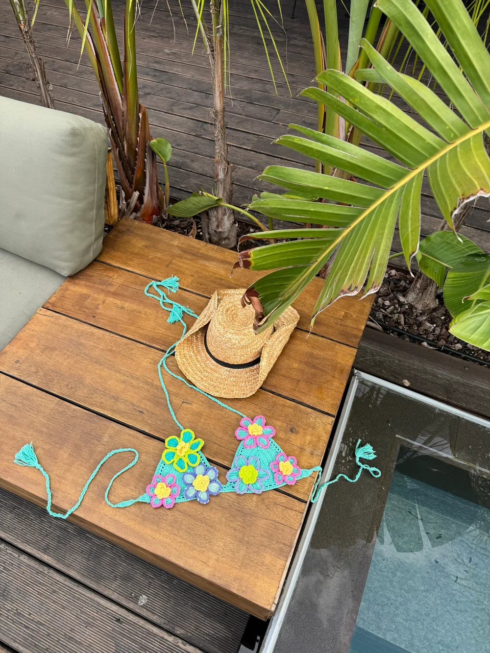 Tropical Flor crochet